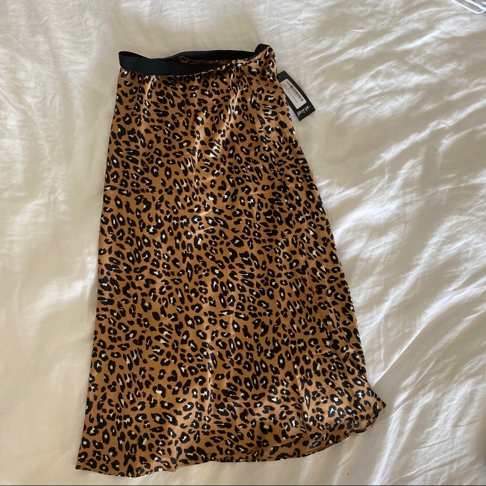 Nasty Gal Leopard Skirt